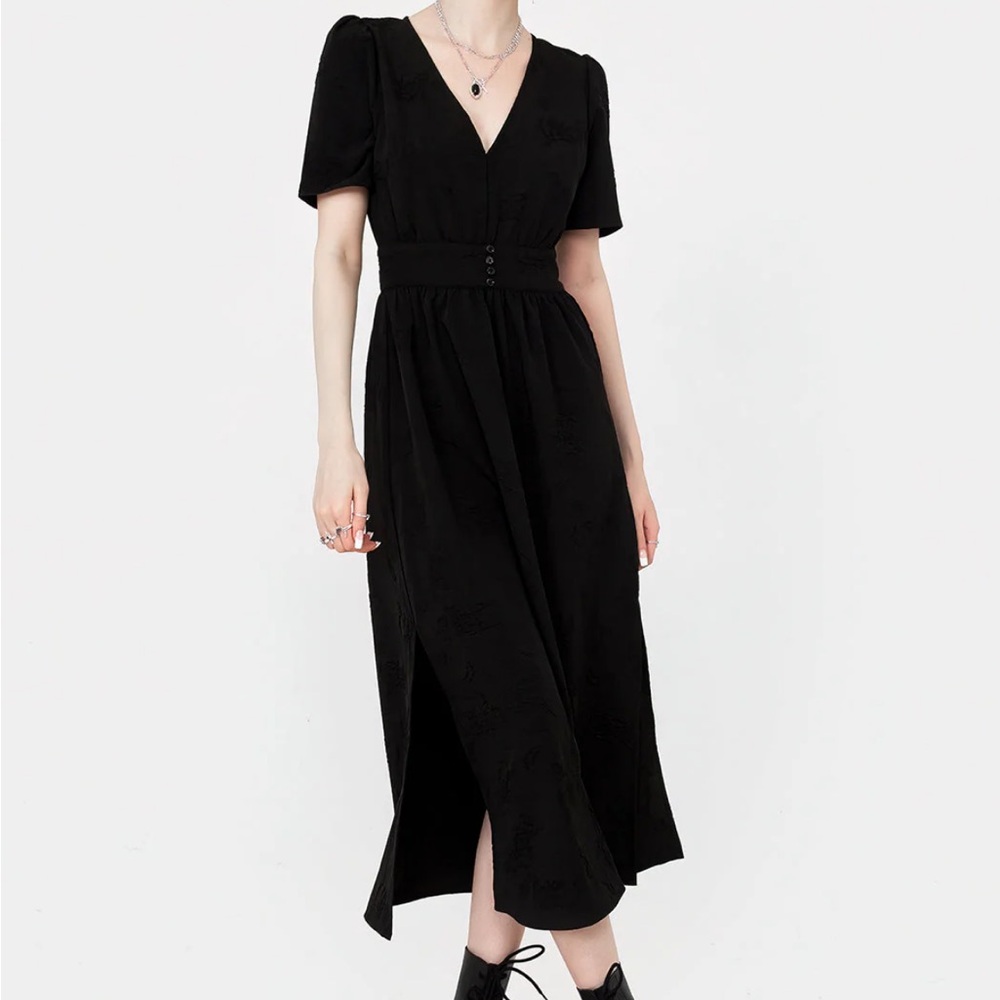 Medea Jacquard V-Neck Midaxi
Dress (BWT)